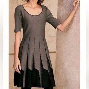 Peruvian Connection Rue De Rosiers Dress Size Medium Brown Black